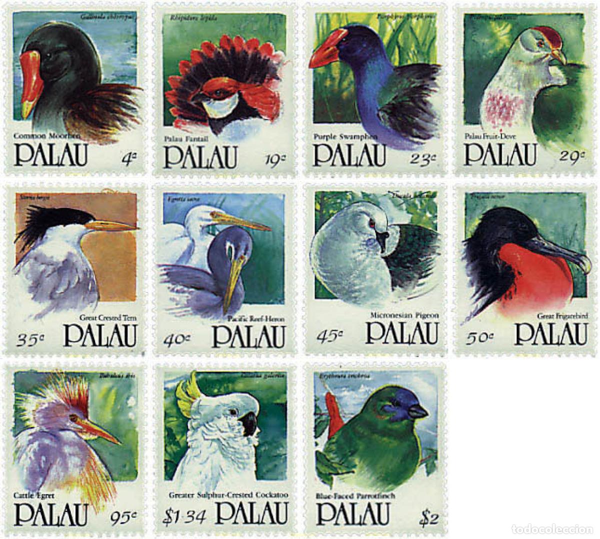 Sellos: 36900 MNH PALAU 1991 AVES