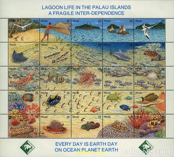 Sellos: 290230 MNH PALAU 1990 LA VIDA MARINA EN LAS ISLAS PALAU