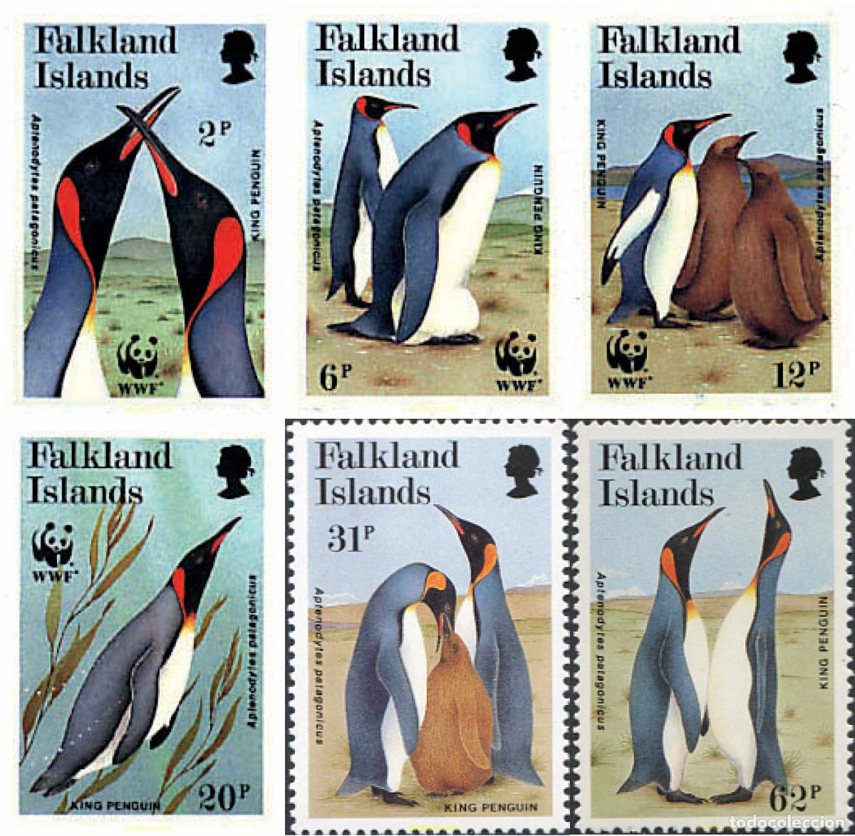 Sellos: 251850 MNH FALKLAND 1991 PINGUINO REY