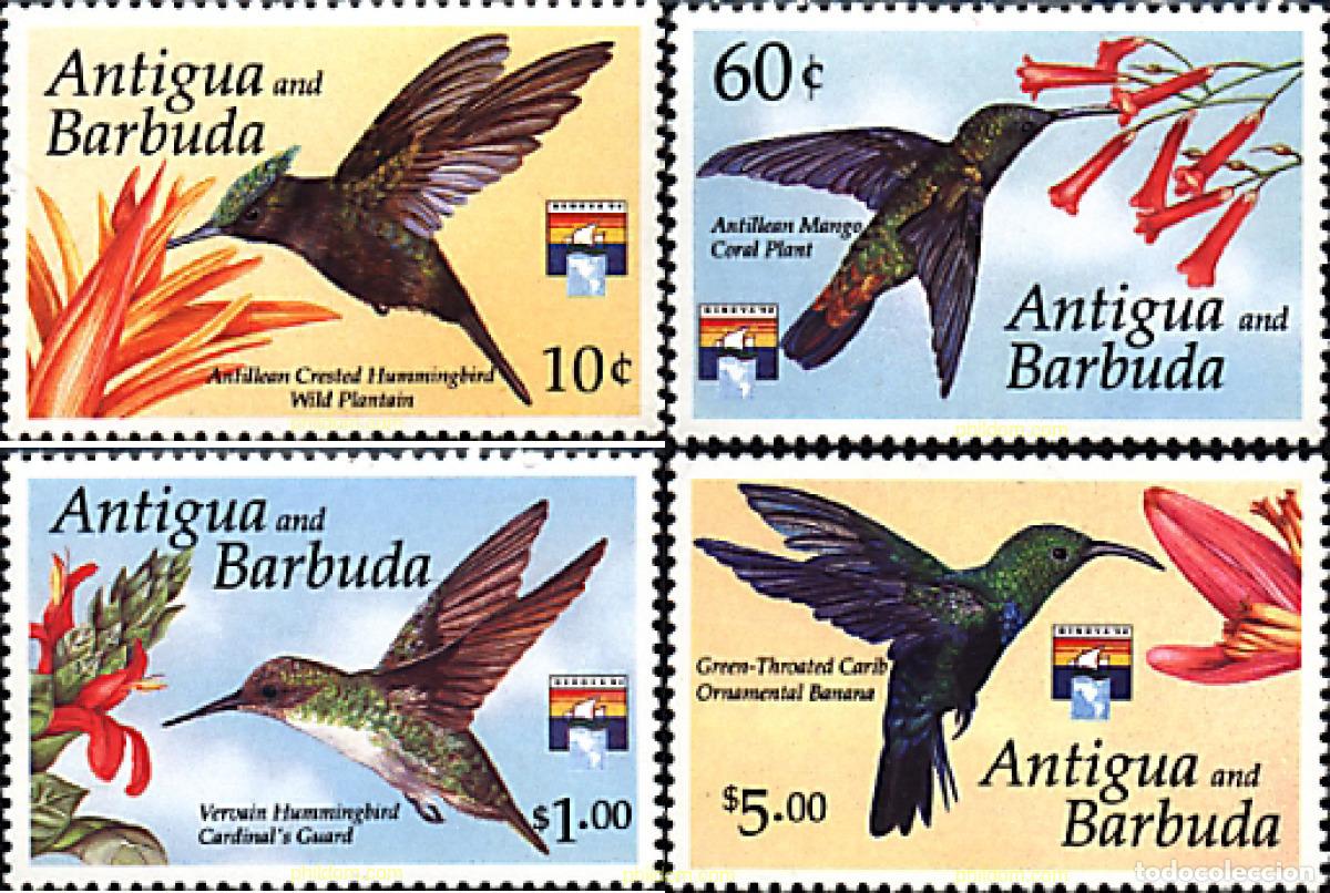 Sellos: 302913 MNH ANTIGUA Y BARBUDA 1992 GENOVA 92. EXPOSICION FILATELICA INTERNACIONAL
