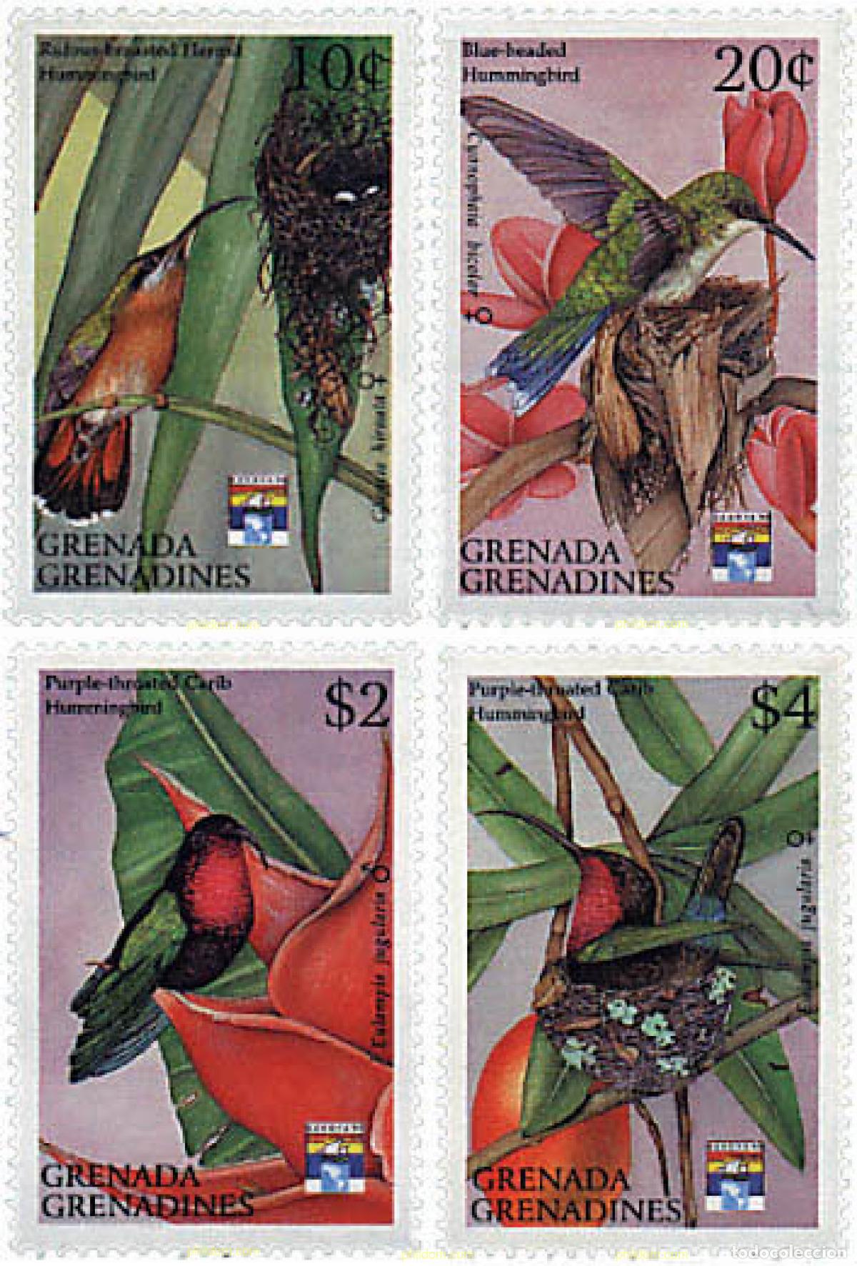 Sellos: 320191 MNH GRANADA GRANADINAS 1992 GENOVA 92. EXPOSICION FILATELICA INTERNACIONAL