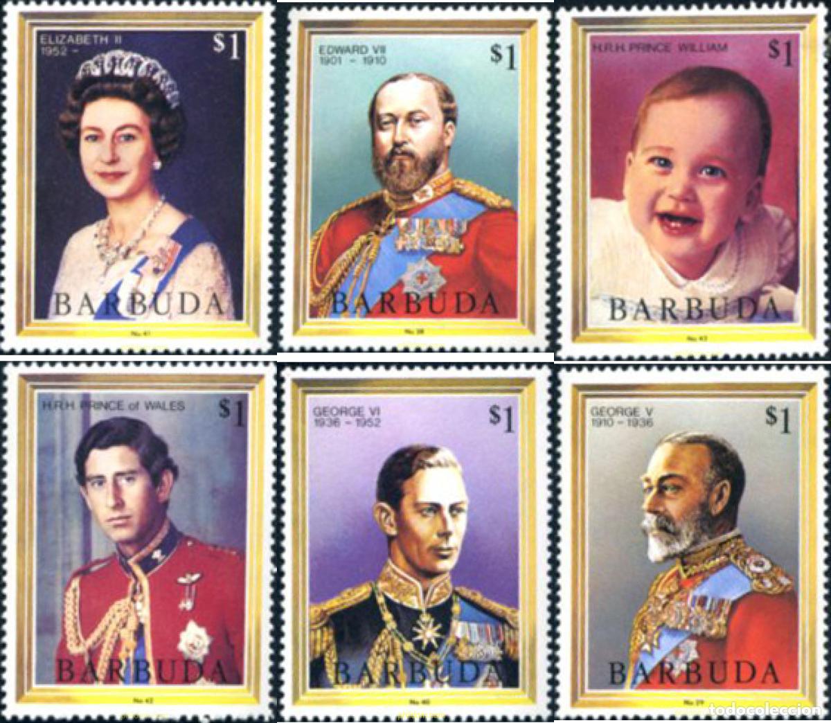 Briefmarken: 34985 MNH BARBUDA 1984 REYES Y REINAS INGLESAS