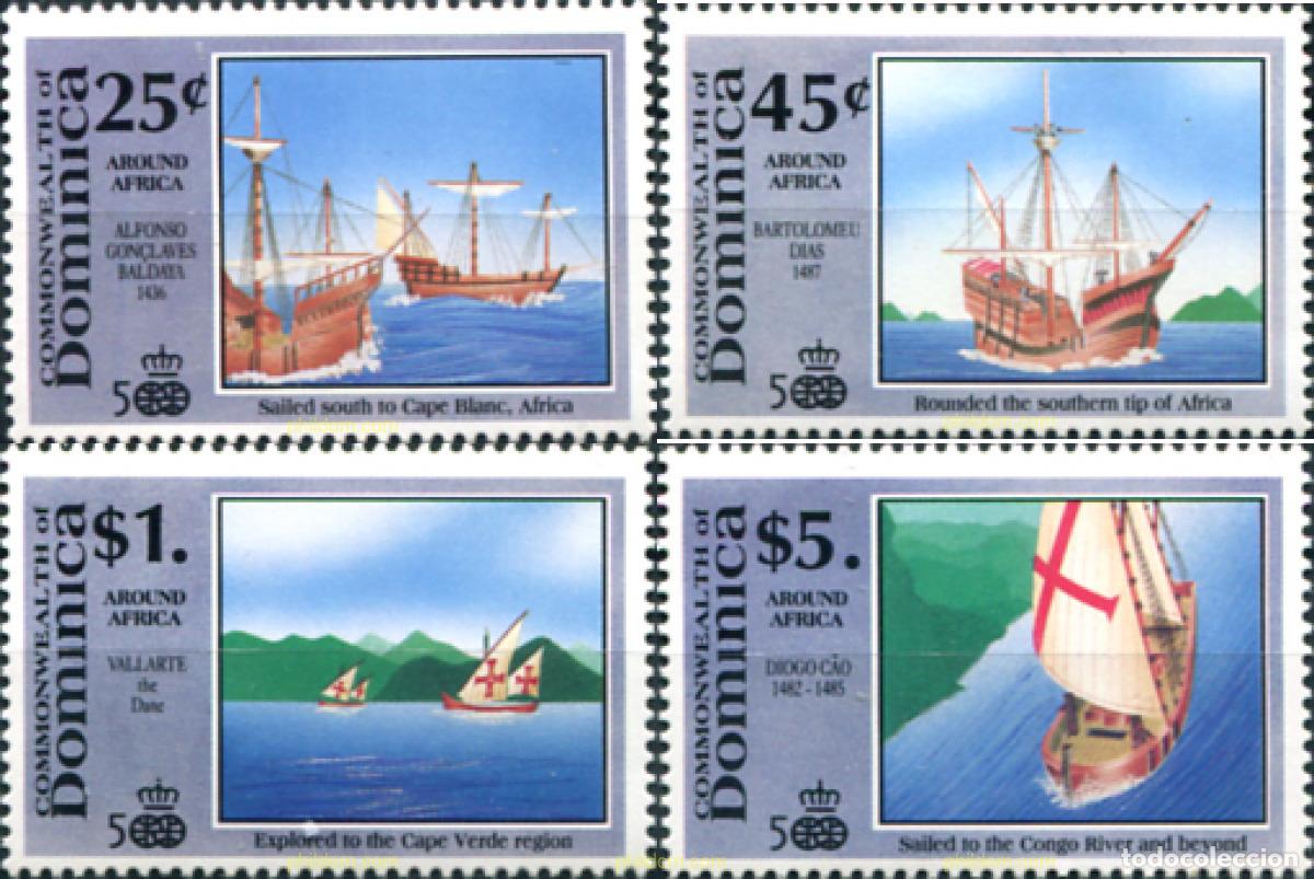 Sellos: 306993 MNH DOMINICA 1991 500 ANIVERSARIO DEL DESCUBRIMIENTO DE AMERICA