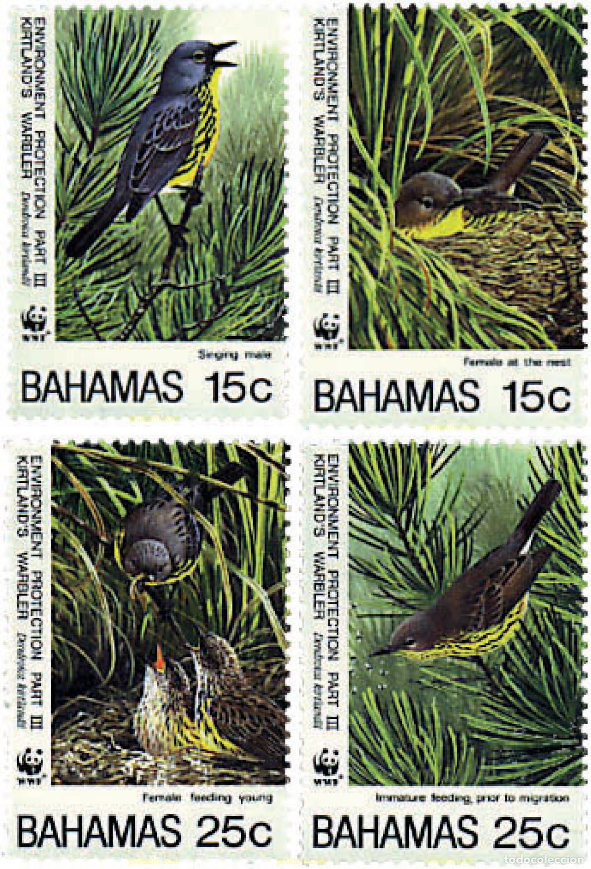 Sellos: 74140 MNH BAHAMAS 1995 DENDROICA DE KIRTLAND