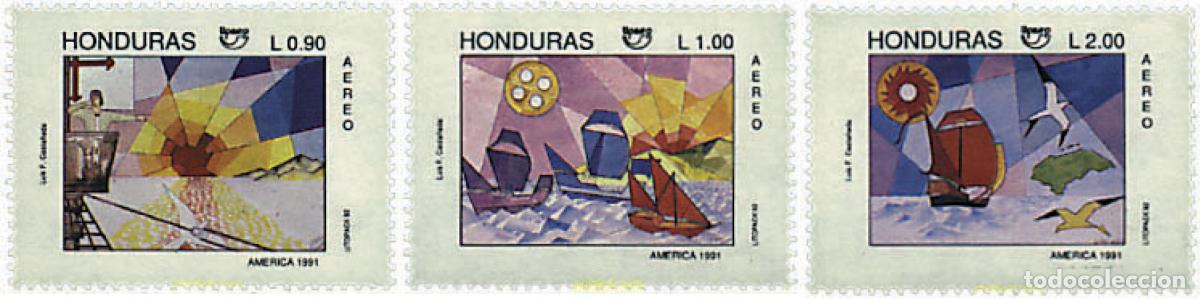 Sellos: 32798 MNH HONDURAS 1992 AMERICA-UPAEP 1991 - VIAJES DEL DESCUBRIMIENTO