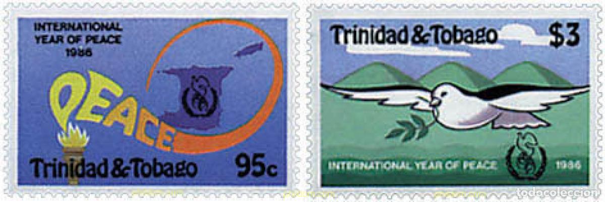Sellos: 37262 MNH TRINIDAD Y TOBAGO 1986 A&Ntilde;O INTERNACIONAL DE LA PAZ
