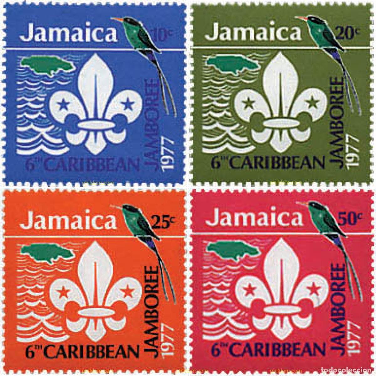 Sellos: 38553 MNH JAMAICA 1977 6 JAMBOREE DEL CARIBE EN JAMAICA