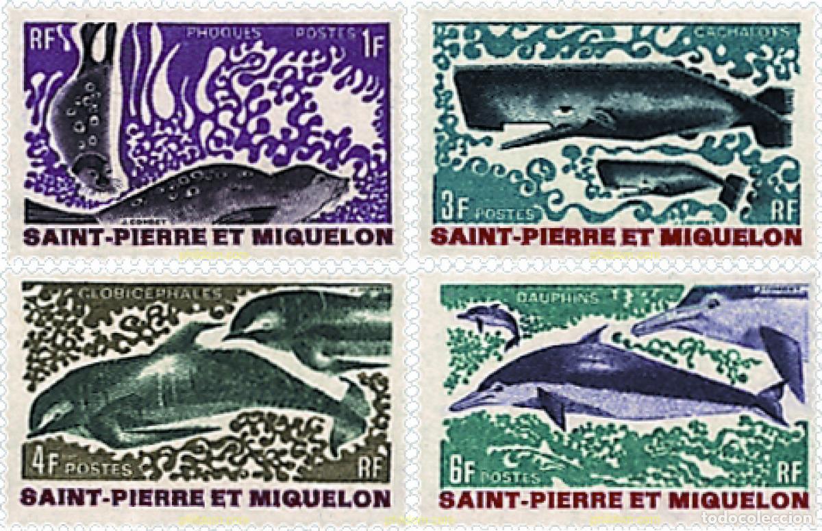 Sellos: 29785 MNH SAN PEDRO Y MIQUELON 1969 MAMIFEROS MARINOS