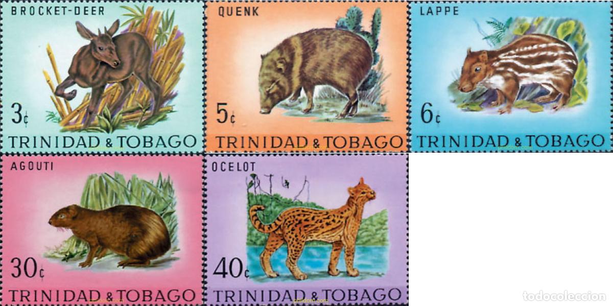 Sellos: 28691 MNH TRINIDAD Y TOBAGO 1971 FAUNA SALVAJE
