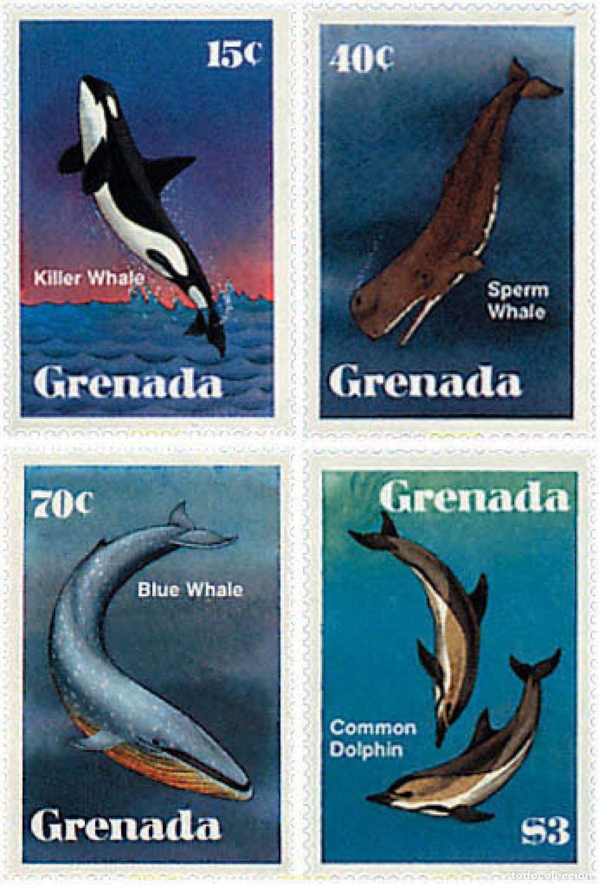 Sellos: 46470 MNH GRANADA 1982 MAMIFEROS MARINOS