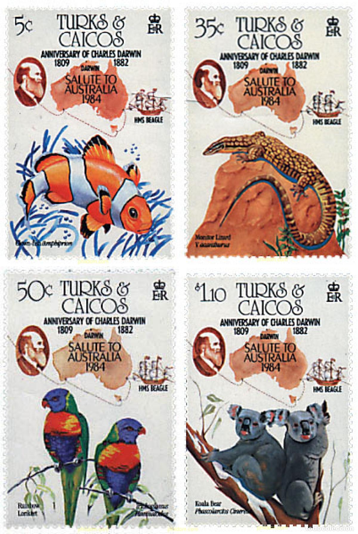 Sellos: 48122 MNH TURKS Y CAICOS 1984 AUSIPEX 84. EXPOSICION FILATELICA INTERNACIONAL