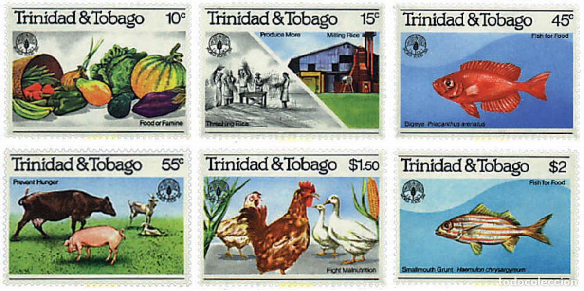 Sellos: 33793 MNH TRINIDAD Y TOBAGO 1981 DIA MUNDIAL DE LA ALIMENTACION