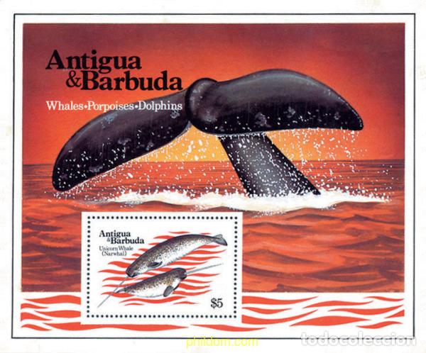 Sellos: 48701 MNH ANTIGUA Y BARBUDA 1983 MAMIFEROS MARINOS