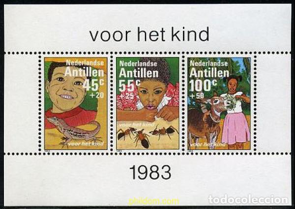 Sellos: 54625 MNH ANTILLAS HOLANDESAS 1983 A BENEFICIO DE LA INFANCIA