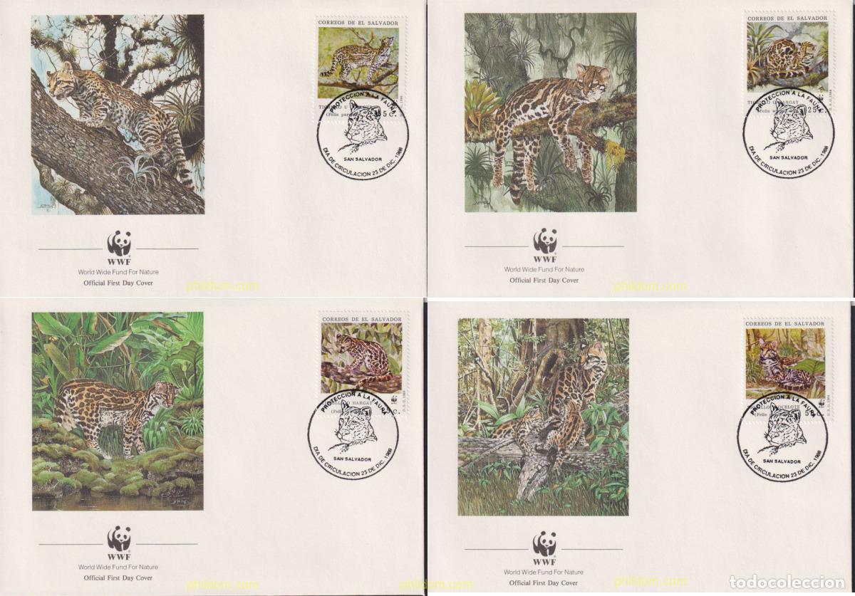 Sellos: 23122 MNH EL SALVADOR 1988 OCELOTE, MARGAY