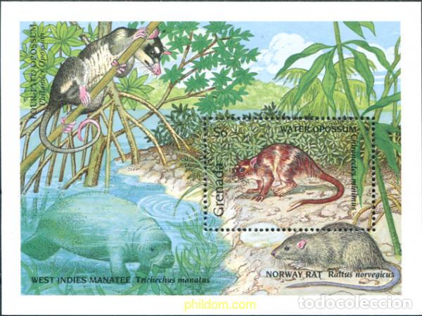 Sellos: 319435 MNH GRANADA 1990 FAUNA
