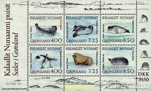Sellos: 97008 MNH GROENLANDIA 1991 FAUNA DE GROENLANDIA