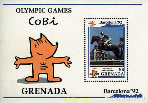 Sellos: 212498 MNH GRANADA 1990 25 JUEGOS OLIMPICOS VERANO BARCELONA 1992