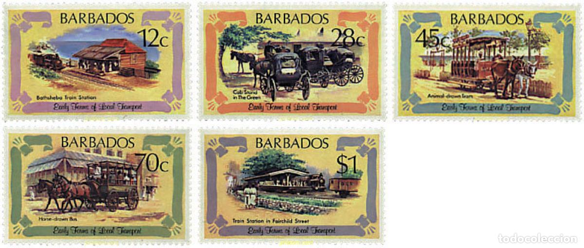 Sellos: 57350 MNH BARBADOS 1981 LOS PRIMEROS TRANSPORTES
