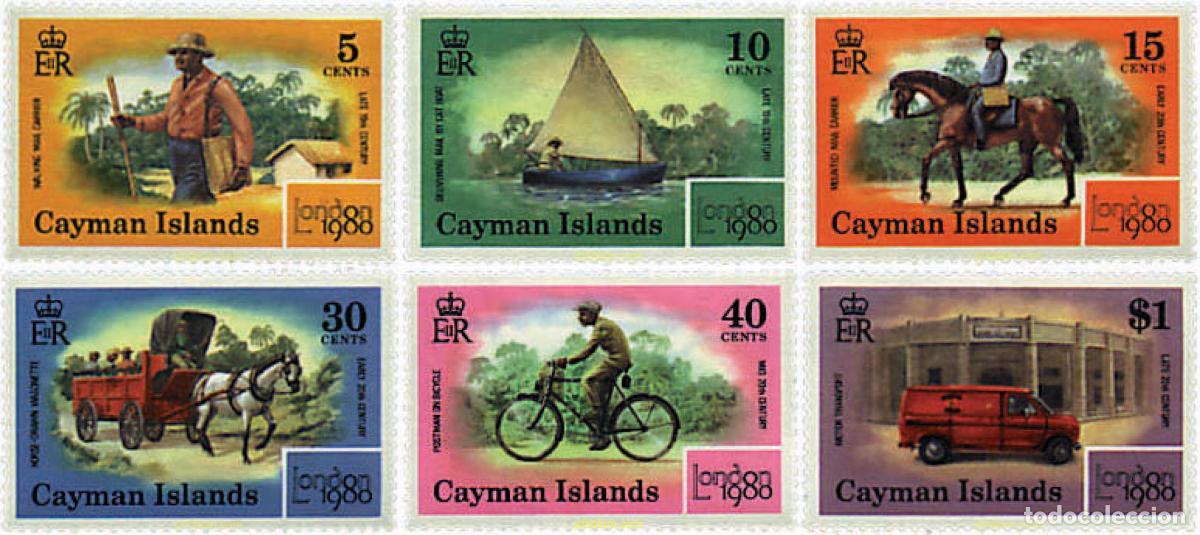 Sellos: 39528 MNH CAIMAN Islas 1980 LONDON 80. EXPOSICION FILATELICA INTERNACIONAL