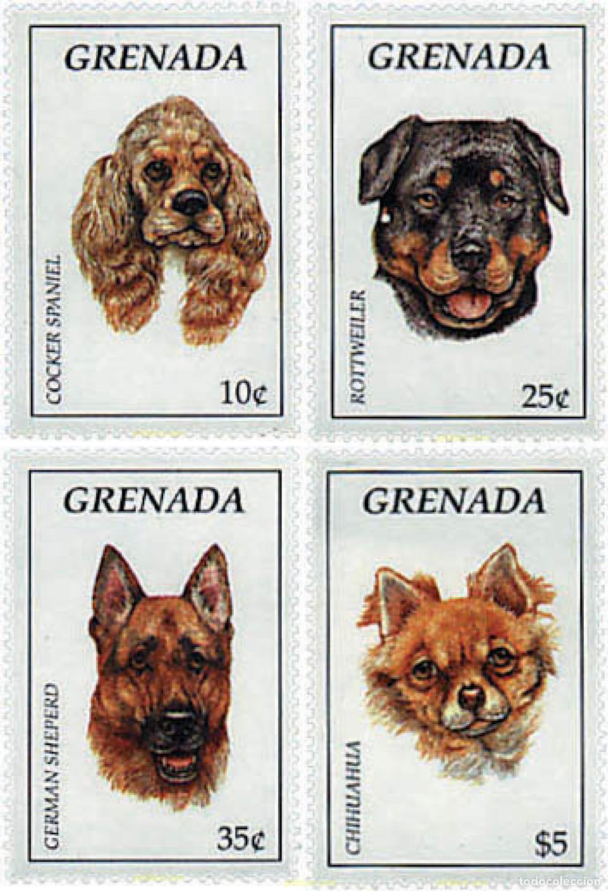 Sellos: 49376 MNH GRANADA 1995 PERROS DE RAZA