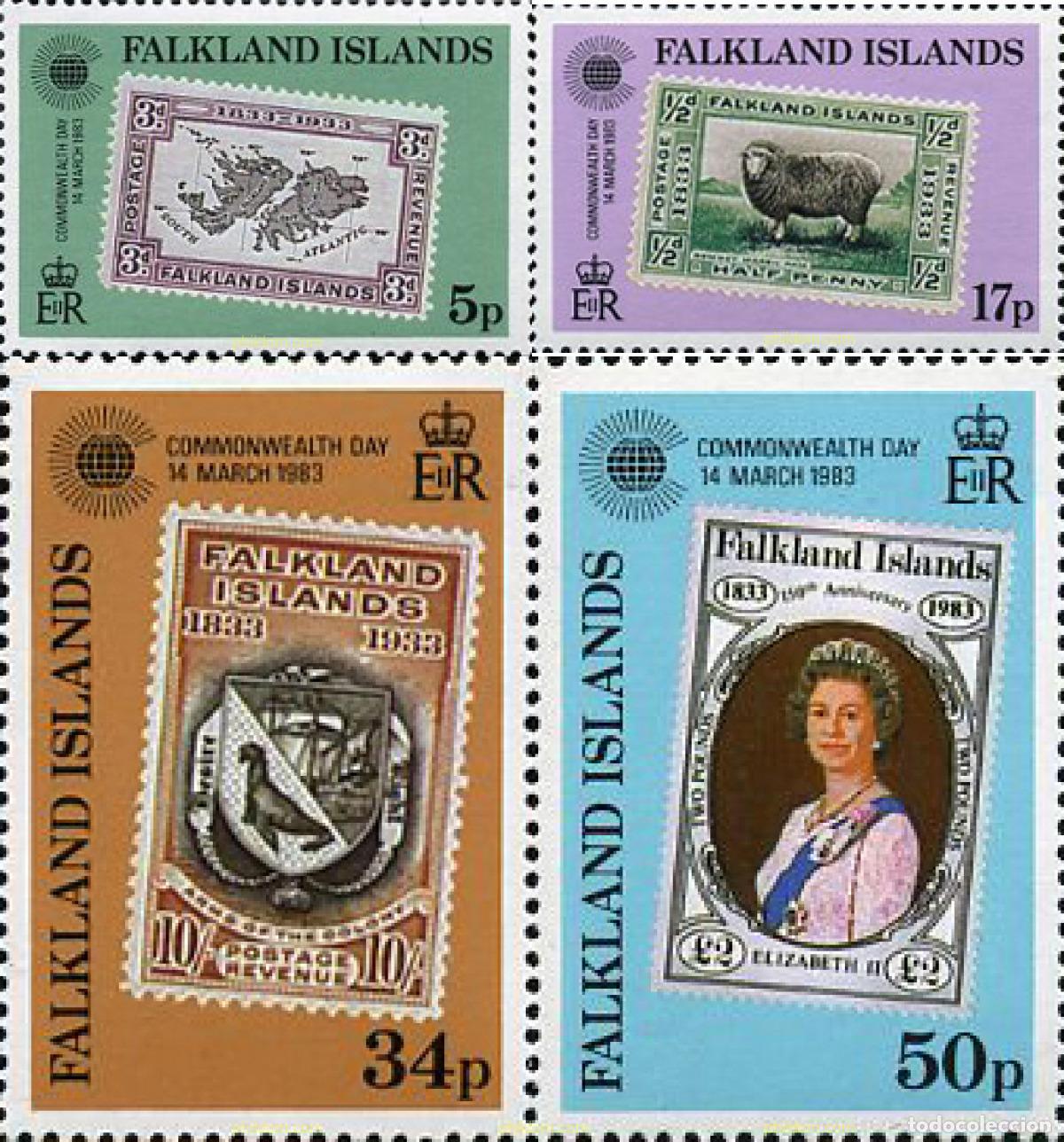 Sellos: 43223 MNH FALKLAND 1983 DIA DE LA COMMONWEALTH