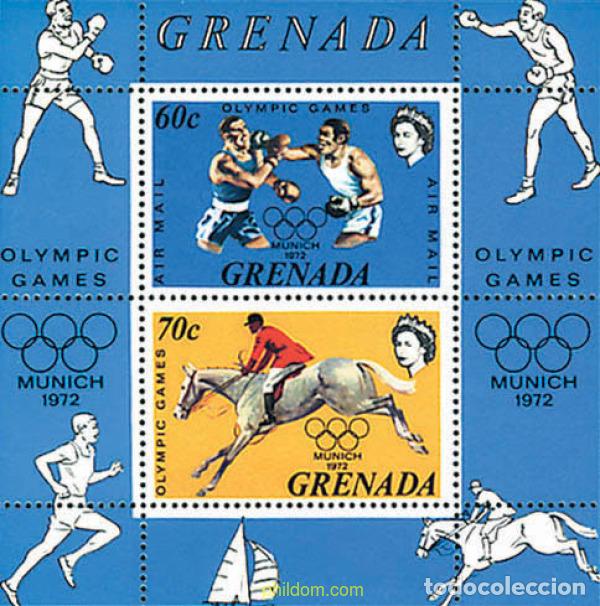 Sellos: 68461 MNH GRANADA 1972 20 JUEGOS OLIMPICOS VERANO MUNICH 1972