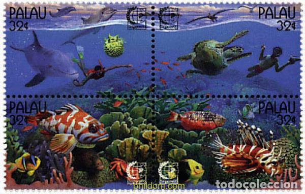 Sellos: 6841 MNH PALAU 1995 SINGAPORE 95. EXPOSICION FILATELICA INTERNACIONAL