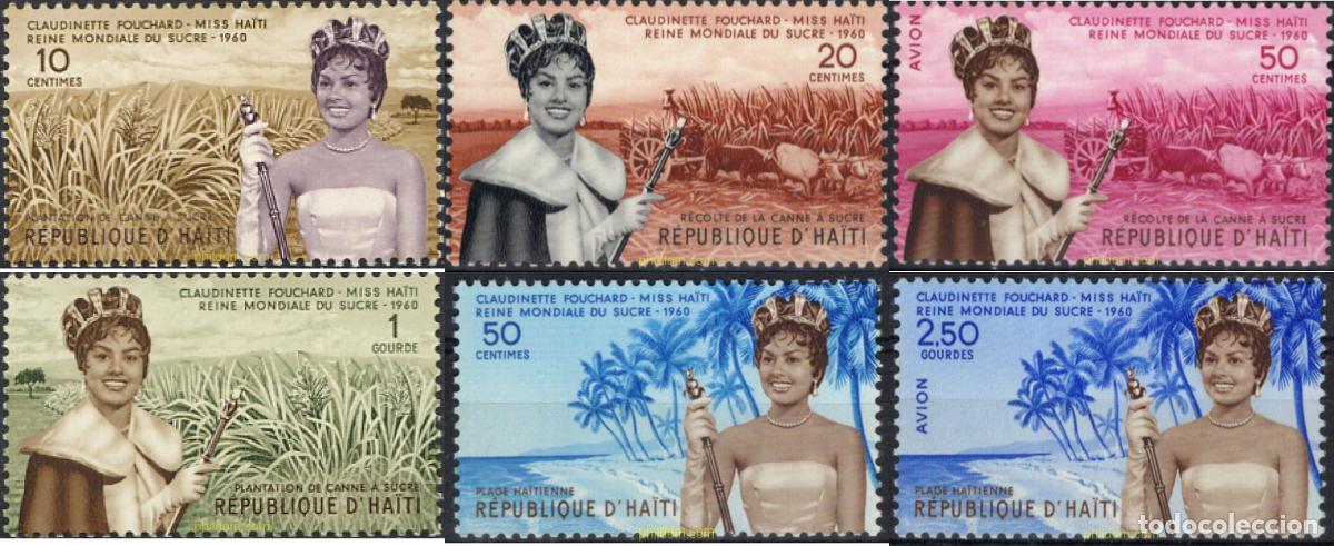 Sellos: 89385 MNH HAITI 1960 ELECCION MUNDIAL DE LA REINA DEL AZUCAR
