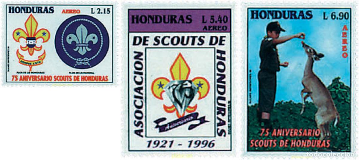 Sellos: 38965 MNH HONDURAS 1996 75 ANIVERSARIO DEL ESCULTISMO EN HONDURAS
