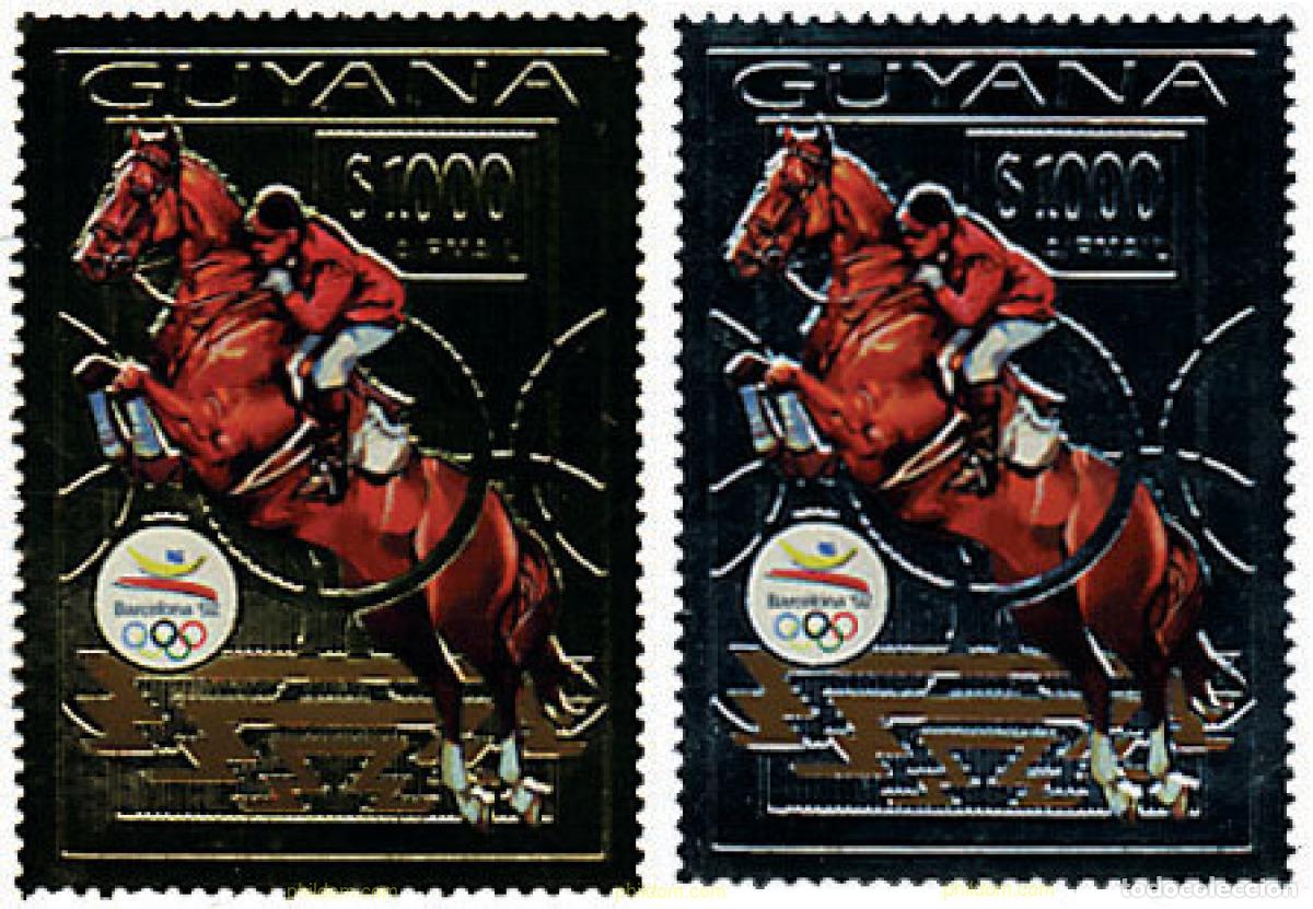 Sellos: 68214 MNH GUYANA 1992 25 JUEGOS OLIMPICOS VERANO BARCELONA 1992