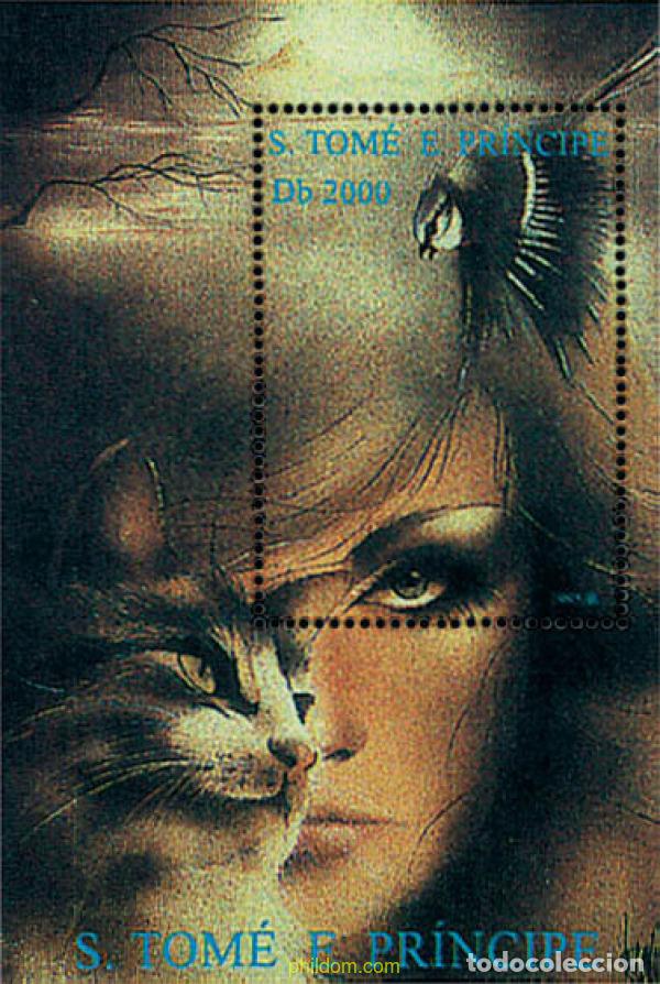 Sellos: 361147 MNH SANTO TOME Y PRINCIPE 1995 PERROS Y GATOS