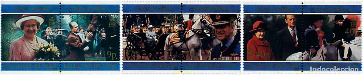 Sellos: 6648 MNH FALKLAND 1997 BODAS DE ORO DE ISABEL II Y EL PRINCIPE FELIPE