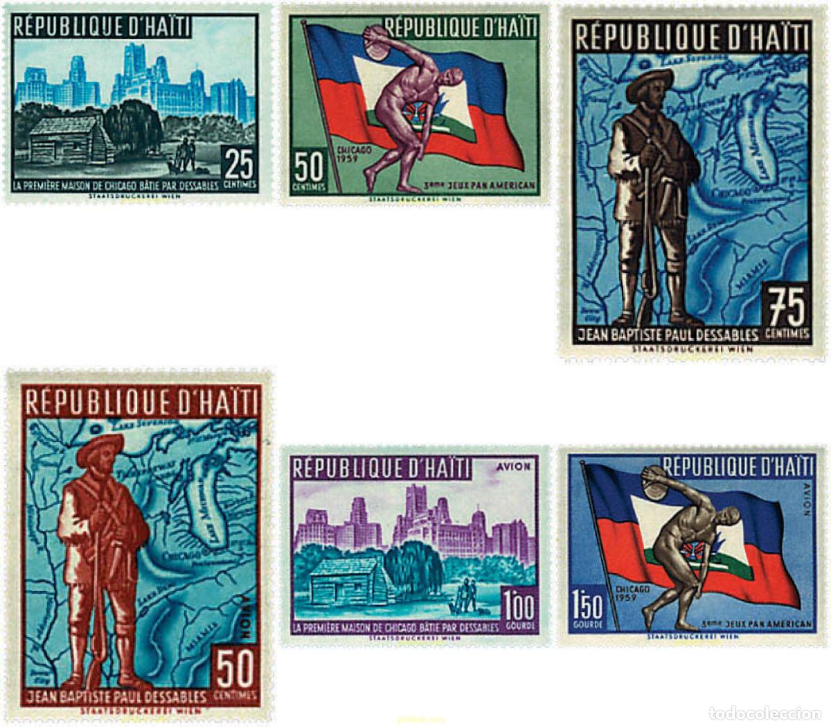 Sellos: 49416 MNH HAITI 1959 3 JUEGOS PANAMERICANOS EN CHICAGO