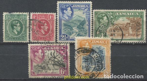 Sellos: 671095 USED JAMAICA 1938 JORGE VI
