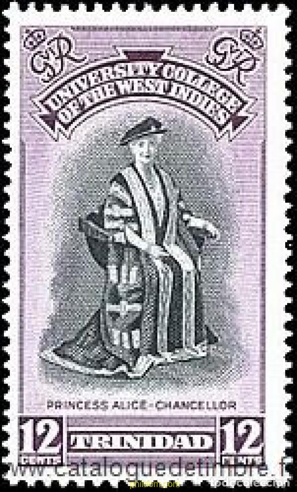 Sellos: 365955 MNH TRINIDAD Y TOBAGO 1951 INAUGURACION DE LA UNIVERSIDAD DE LAS INDIAS OCCIDENTALES