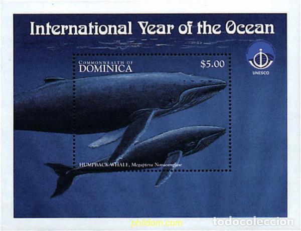 Sellos: 666999 MNH DOMINICA 1998 A&Ntilde;O INTERNACIONAL DE LOS OCEANOS