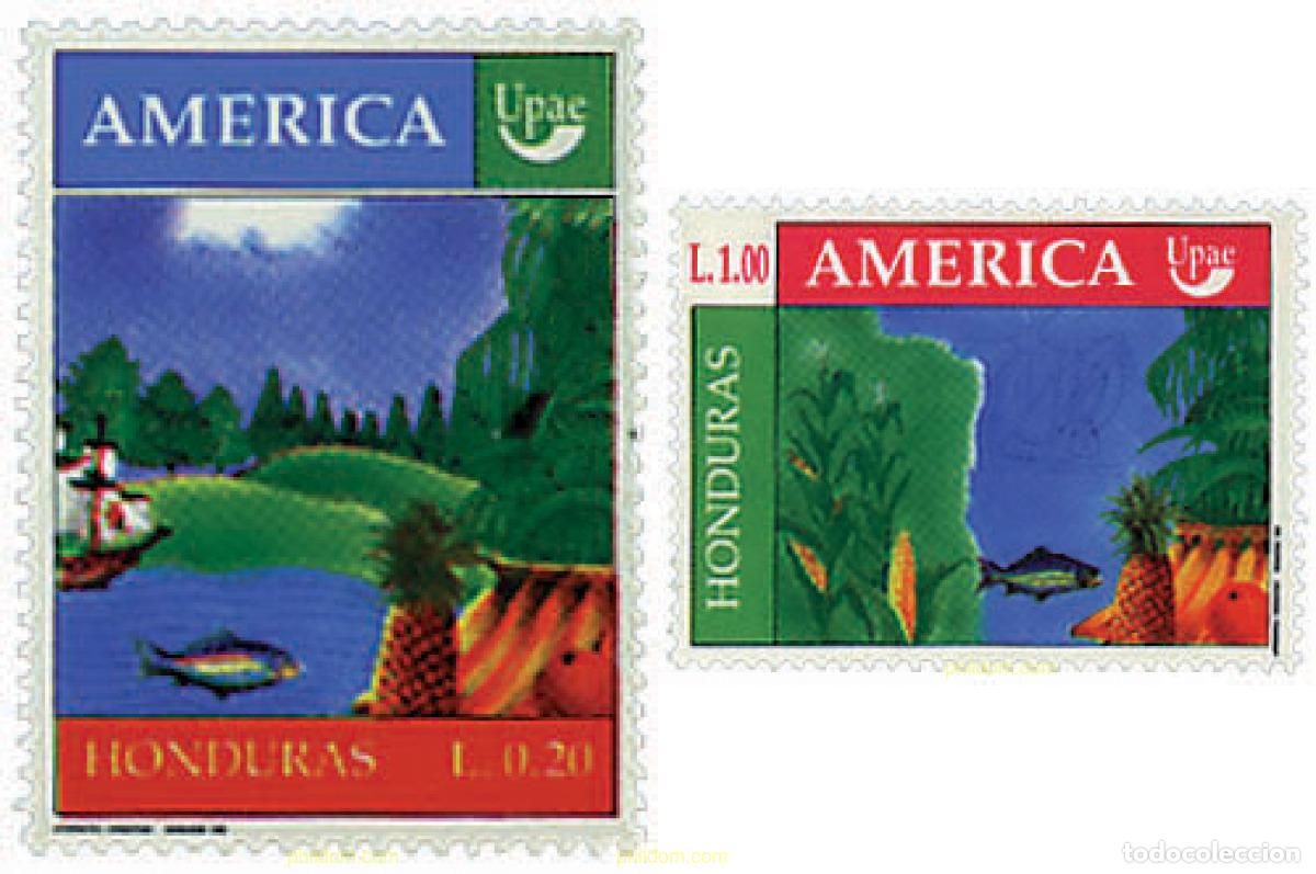 Sellos: 44632 MNH HONDURAS 1990 AMERICA-UPAEP 1990 - EL MEDIO NATURAL QUE VIERON LOS DESCUBRIDORES