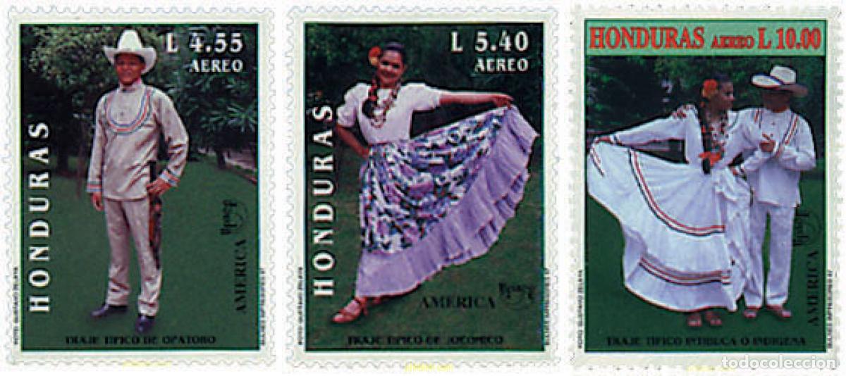 Sellos: 32864 MNH HONDURAS 1997 AMERICA-UPAEP 1996 - TRAJES REGIONALES