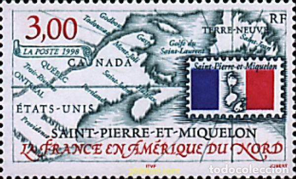 Sellos: 41173 MNH SAN PEDRO Y MIQUELON 1998 FRANCIA EN AMERICA DEL NORTE