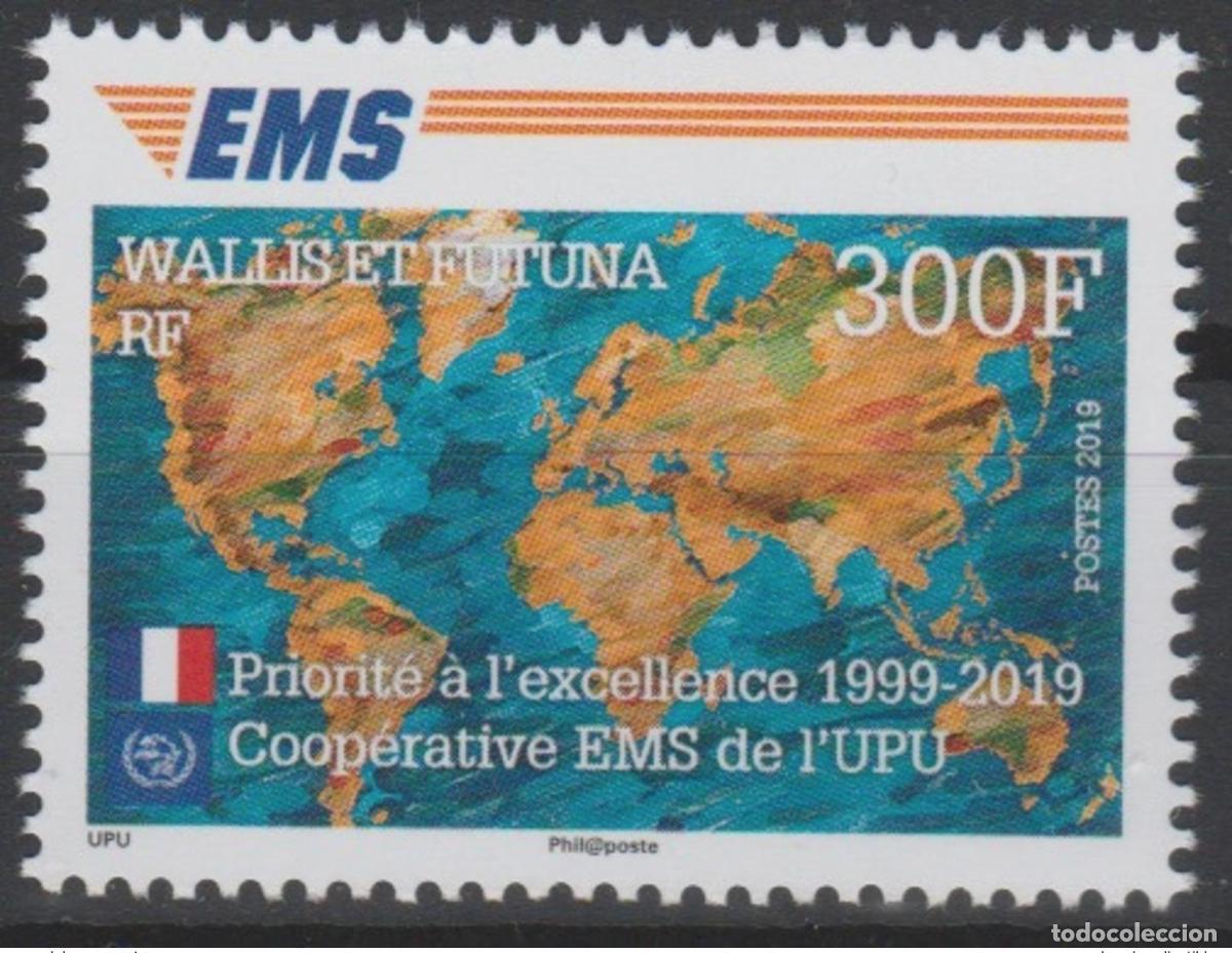 Sellos: Wallis y Futuna 2019 YT 916 aniversario EMS 20 a&ntilde;os E.M.S. UPU edici&oacute;n conjunta