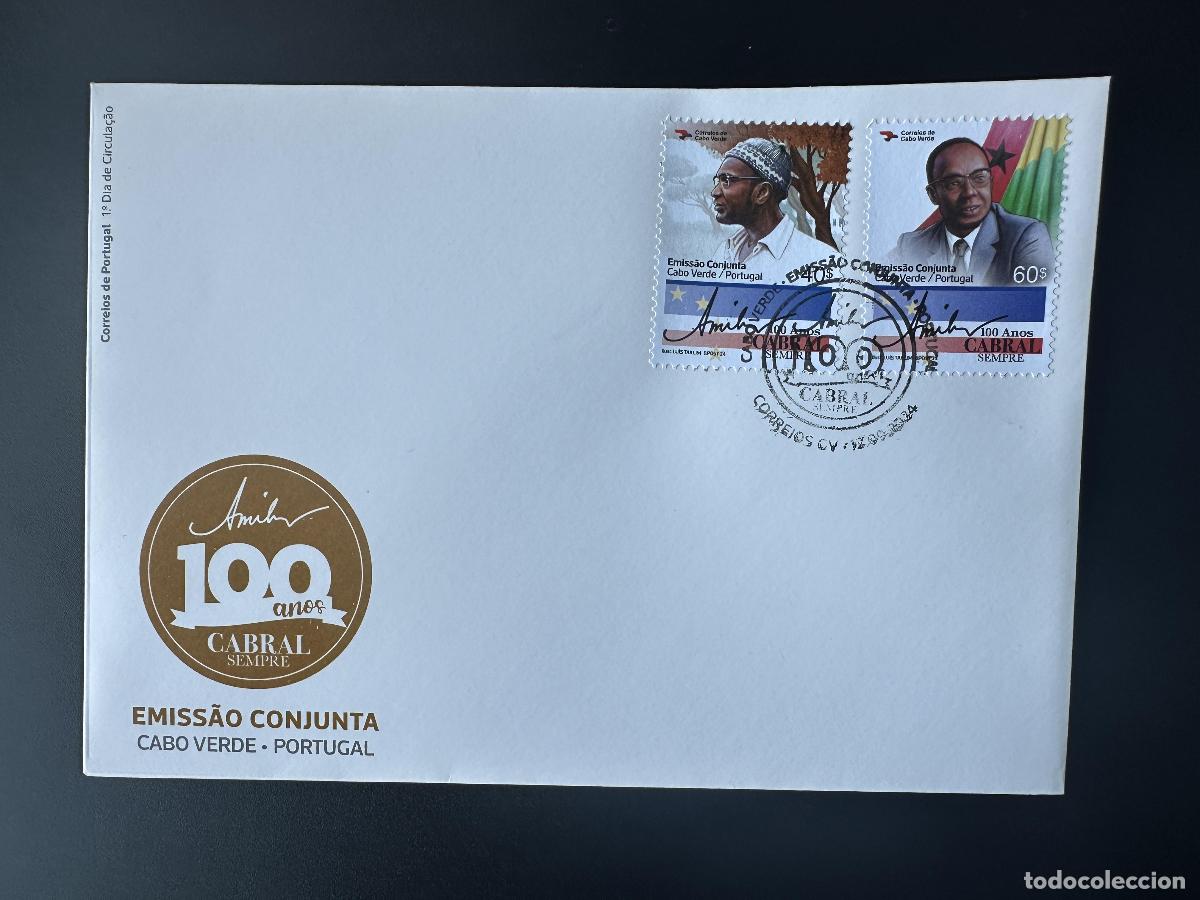 Sellos: Cabo Verde 2024 Mi.? FDC (sobre para Portugal) Emisi&oacute;n conjunta: Amilcar Cabral