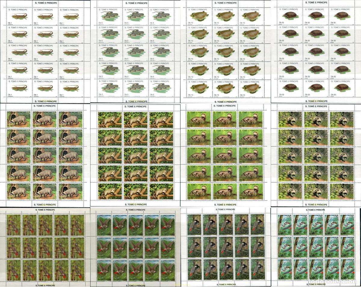 Sellos: 301415 MNH SANTO TOME Y PRINCIPE 1991 FAUNA