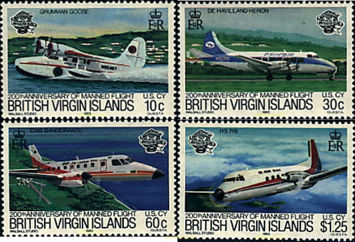 Sellos: 40268 MNH VIRGENES BRITANICAS Islas 1983 PERSONAJES DE LEYENDA