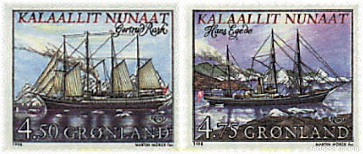 Sellos: 46419 MNH GROENLANDIA 1998 NORDEN 98. LA NAVEGACION MARITIMA TRANSATLANTICA