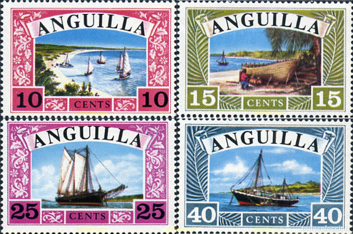 Sellos: 47106 MNH ANGUILLA 1968 BARCOS - Foto 1
