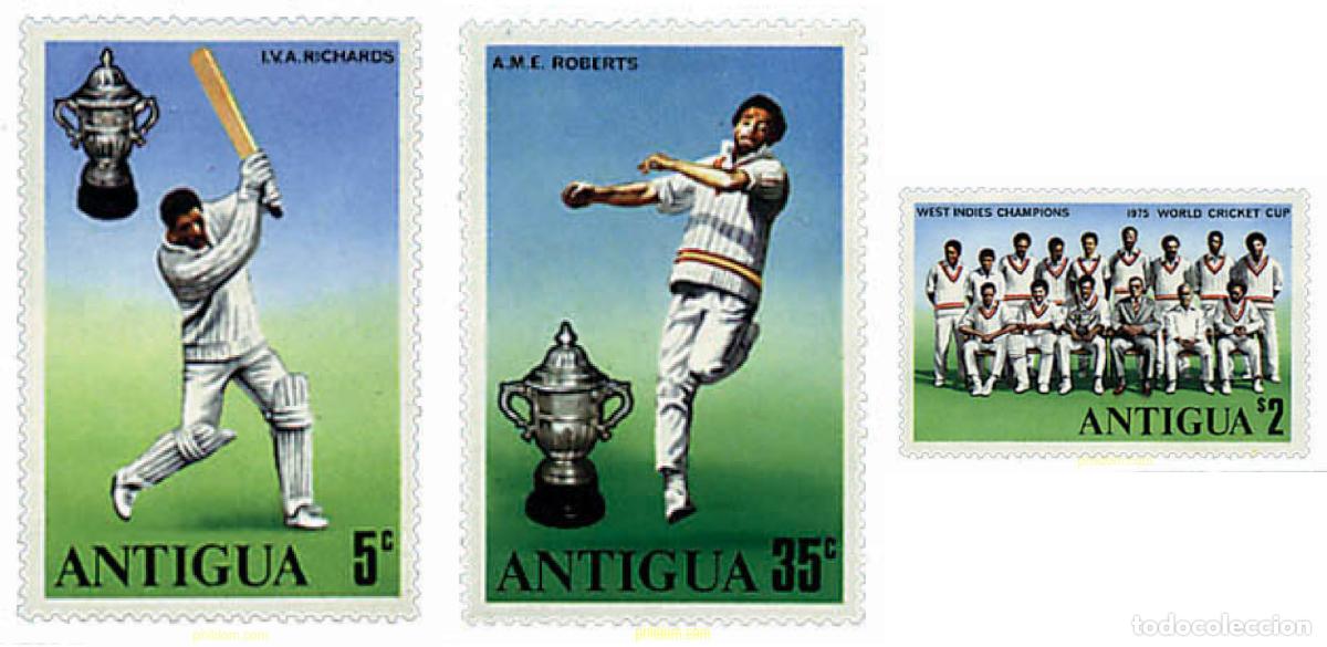 Sellos: 33666 MNH ANTIGUA 1975 COPA DEL MUNDO DE CRICKET