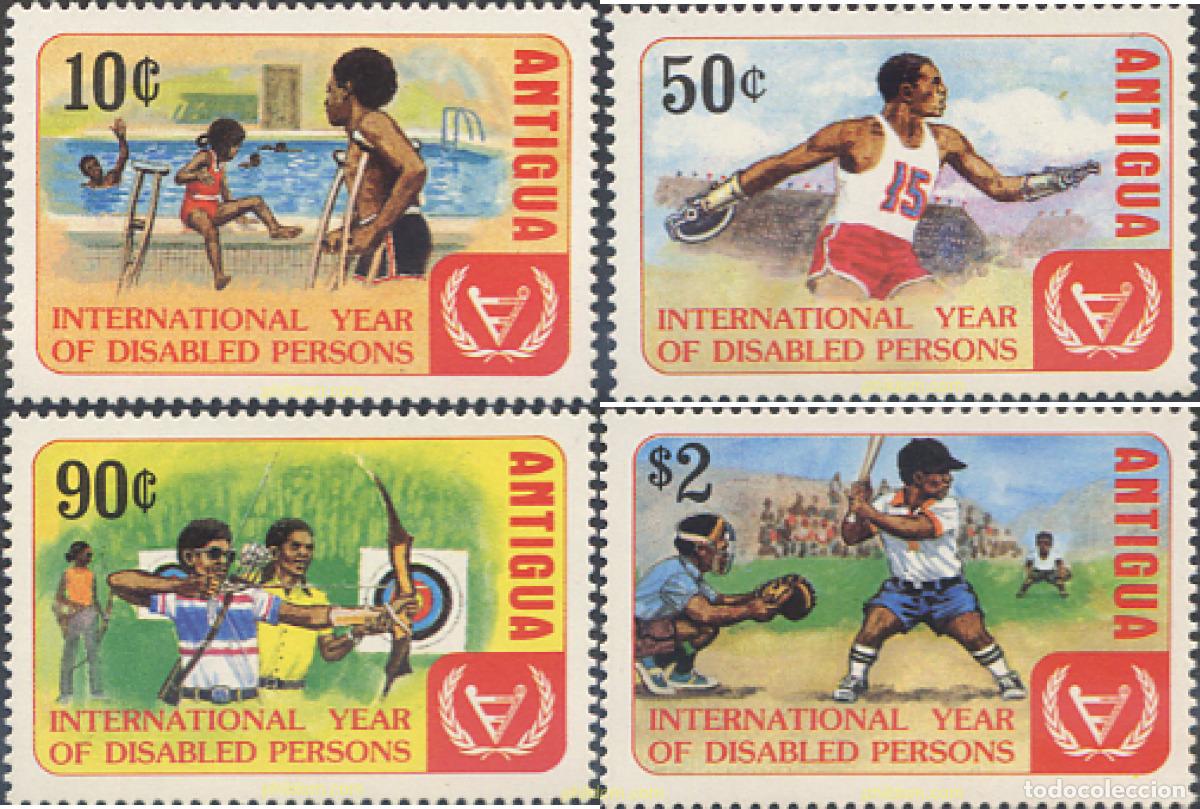 Sellos: 46709 MNH ANTIGUA Y BARBUDA 1981 A&Ntilde;O INTERNACIONAL DE LOS DISCAPACITADOS