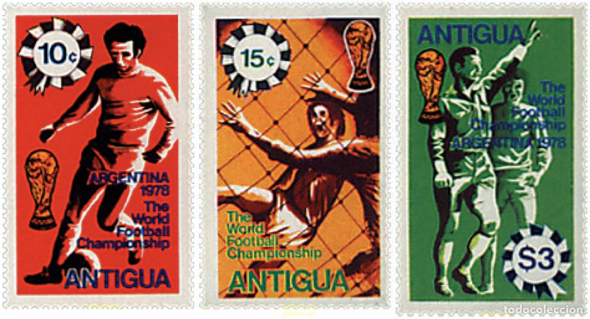 Sellos: 46686 MNH ANTIGUA 1978 COPA DEL MUNDO DE FUTBOL. ARGENTINA-78