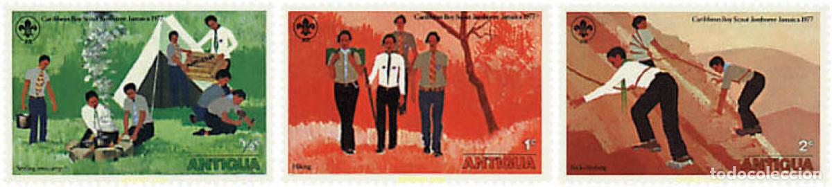 Sellos: 244003 HINGED ANTIGUA 1977 JAMBOREE DEL CARIBE EN JAMAICA